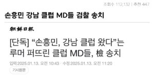 Read more about the article 손흥민 강남 클럽 무속으로 몰린 MD들 검찰 송치