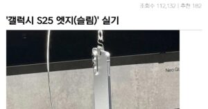 Read more about the article ‘갤럭시 S25 엣지(슬림)’ 실기 이미지 및 주요 내