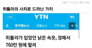 Read more about the article 히틀러의 가치, AV배우로 읽어보라