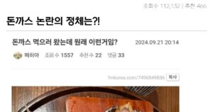 Read more about the article 돈까스 익힐 때 논란의 여지가 있는지 확인하세요