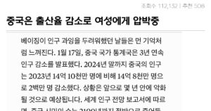 Read more about the article 중국은 출산율 감소로 여성에게 압박중 ㅎㄷㄷㄷ